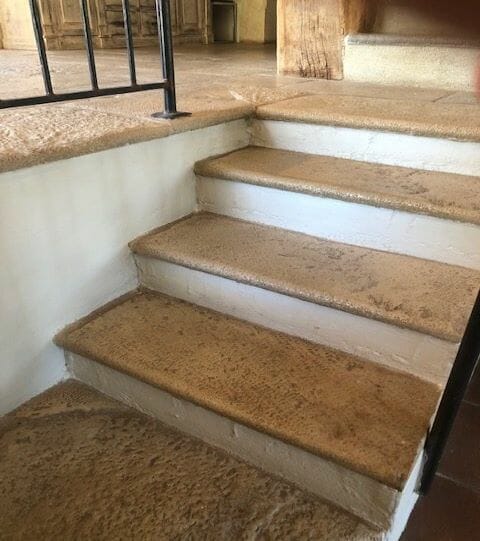 Escalier façon pierre à l'ancienne